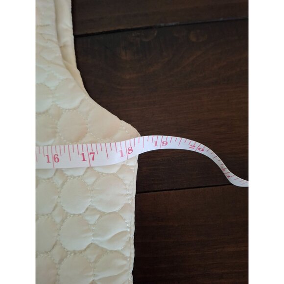 New Directions Womens Quilted Vest Small  White Sleeveless Lightweight Gorpcore - Picture 6 of 7